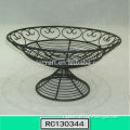 Black Metal Wire Fruit and Vegetable Stand Holder with Heart Shape